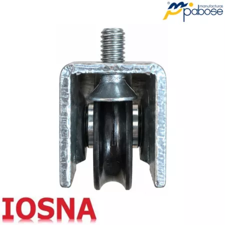 Rueda Simple para Ventana Corredera de Aluminio 15 kg Canal U -  Pabose Ref. 1004/2
