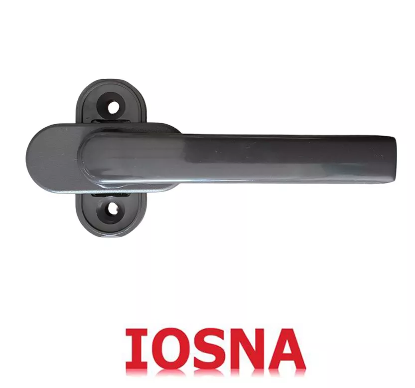 Manilla Plana Neptuno para Ventana PVC Winkhaus Marr&oacute;n T35