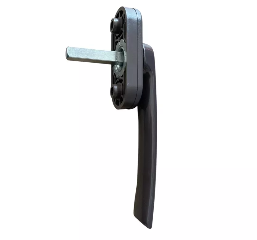 Manilla Plana Neptuno para Ventana PVC Winkhaus Marr&oacute;n T35