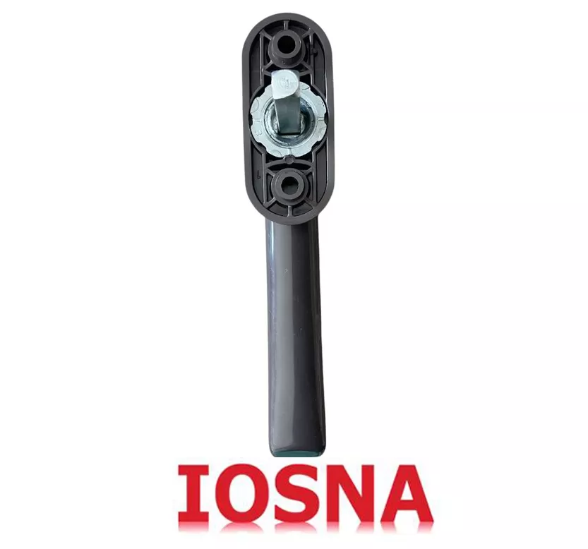 Manilla Plana Neptuno para Ventana PVC Winkhaus Marr&oacute;n T35