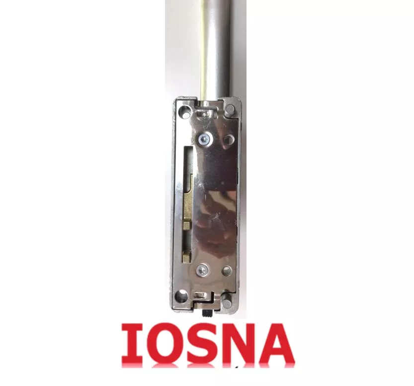 Maneta puerta paralela de pvc GU Dirigent 966 de derecha color plata