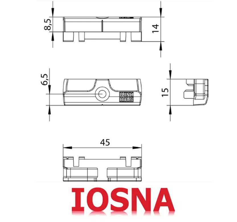 Cerradero Winkhaus SBA.K.169 para ventana PVC