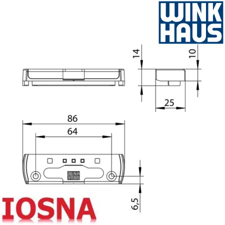 Cerradero abatible Winkhaus SBK A 78 para aluminio - Canal 9