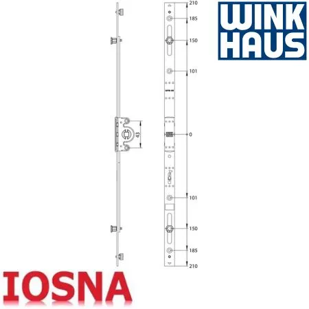 Cremona GAVM.420-2 FFH/FFB 420-619 Winkhaus para Ventanas Practicables y Basculantes