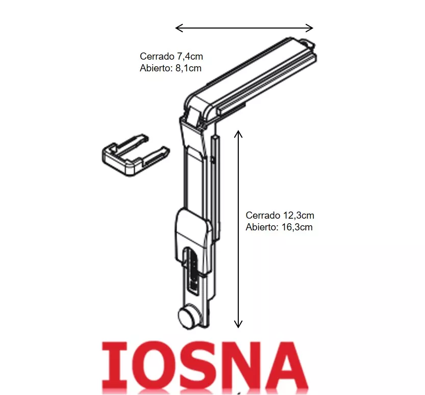 Mecanismo de Cierre Oscilobatiente GIESSE 4704 para Ventana de Aluminio