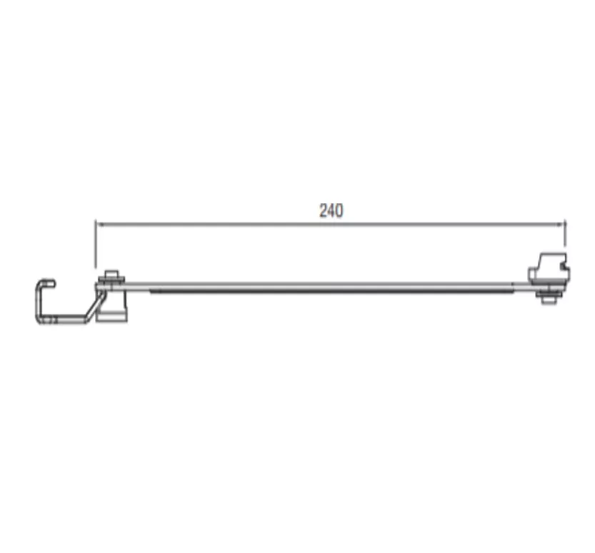 Compas limitador para ventana basculante