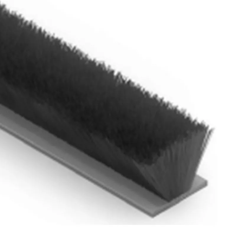 Felpa 7x7mm para guia persiana negro por METRO, sin lamina