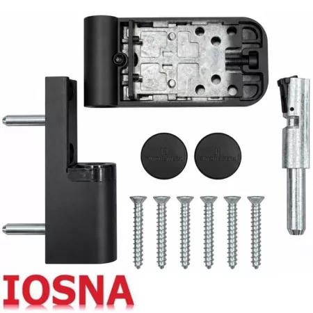 Bisagra Simonswerk SIKU 3D K3130 Negra para Puerta de PVC 120 kg