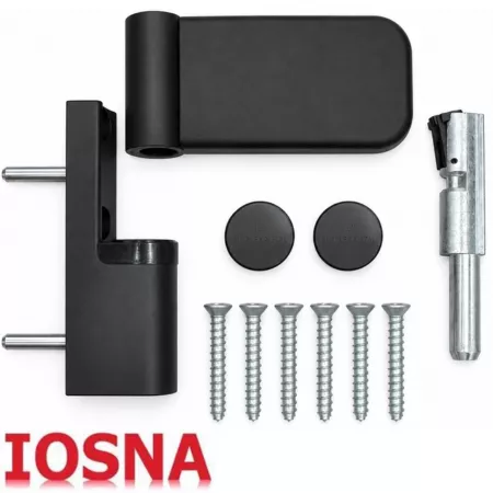Bisagra Simonswerk SIKU 3D K3130 Negra para Puerta de PVC 120 kg