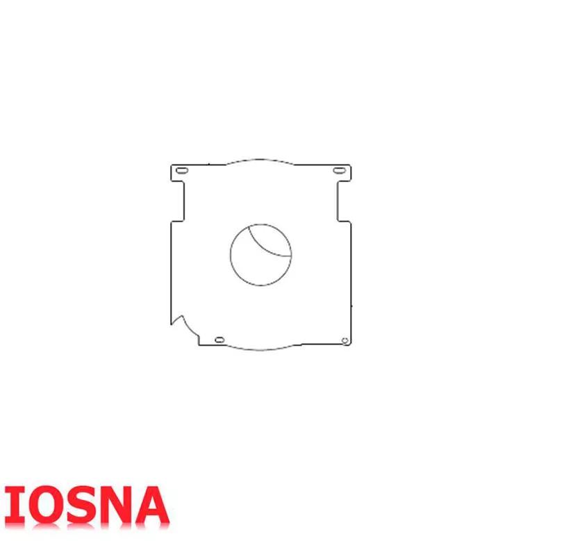 Placa de contencion para cajon PVC de 185 para eje de 60