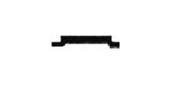Pletina de plastico para ventana aluminio, negro